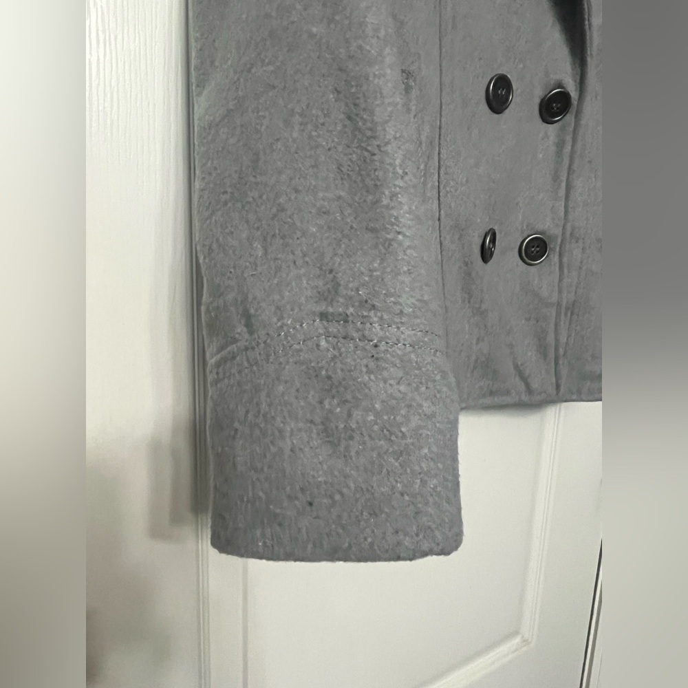BONGO Women's Charcoal Pea Coat - Picture 7 of 9